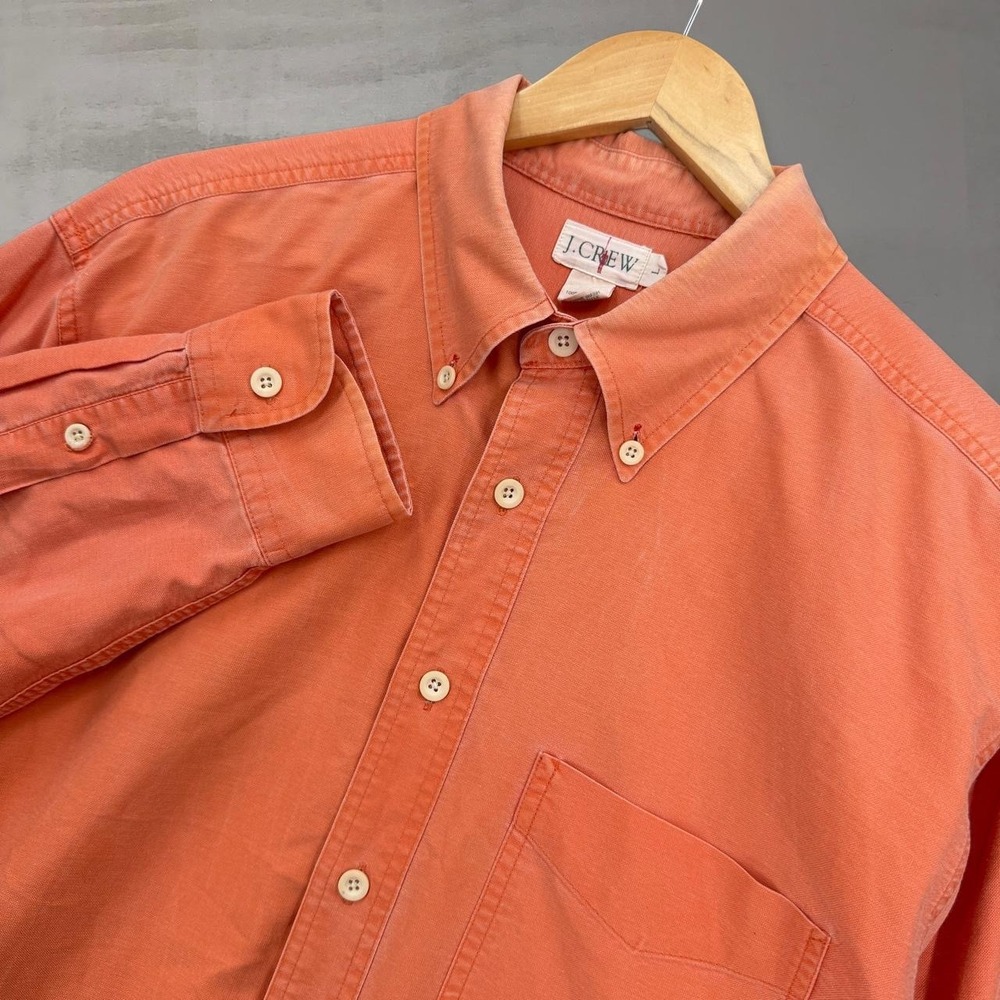 J. Crew Factory Men's Button-Down Shirt in Coral